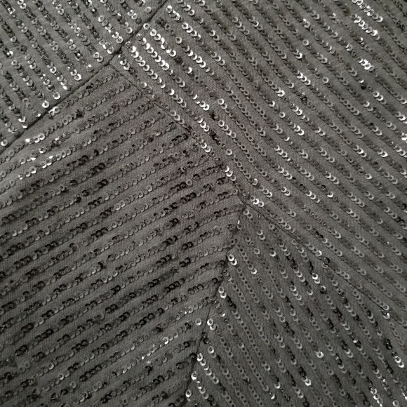 J. Crew Black Sequin Zigzag Tank Top - Picture 7 of 8